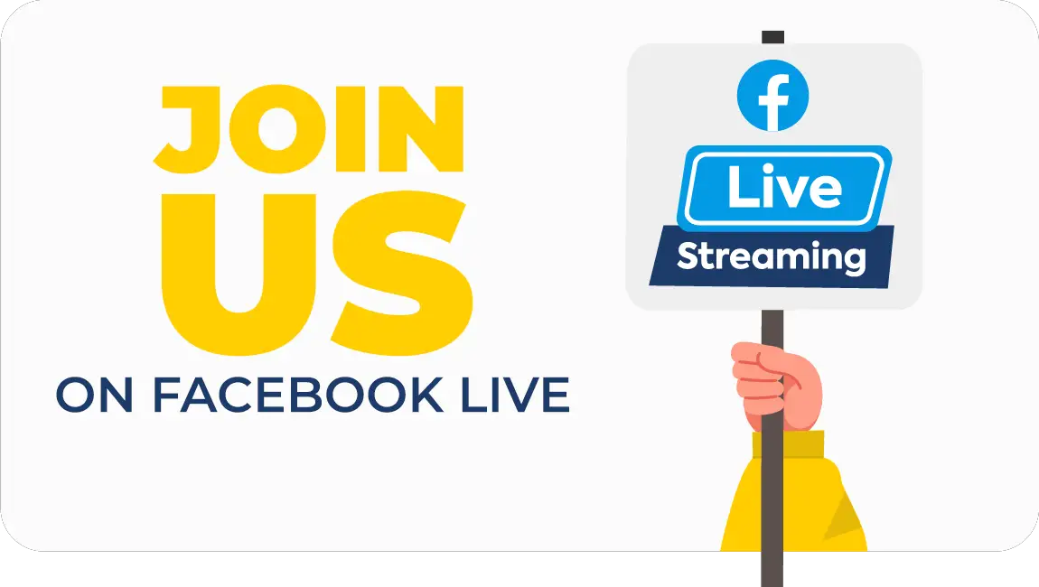 Join us weekly on Facebook Live
